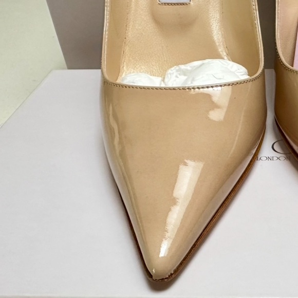 Jimmy Choo Nude Patent Leather Heels - Picture 10 of 15